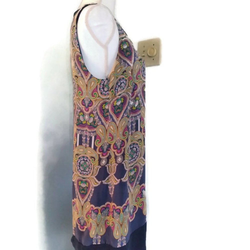 Anthropologie Silk Paisley Dress - Picture 4 of 9
